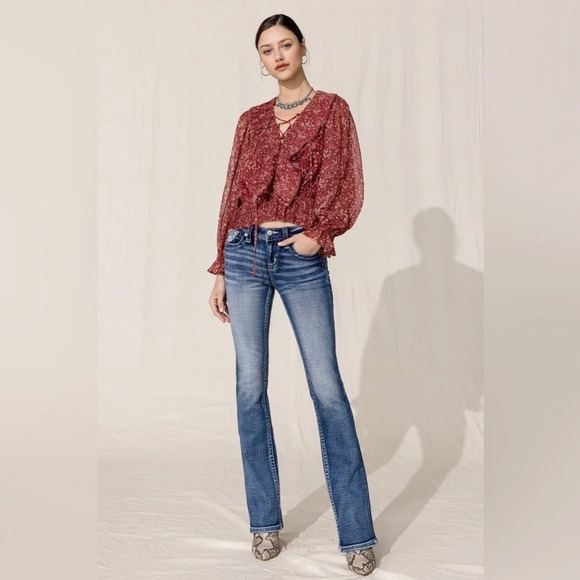 Miss me  Horseshoe mid-rise 
Bootcut Jean
Sz : 30x34 - Picture 1 of 16
